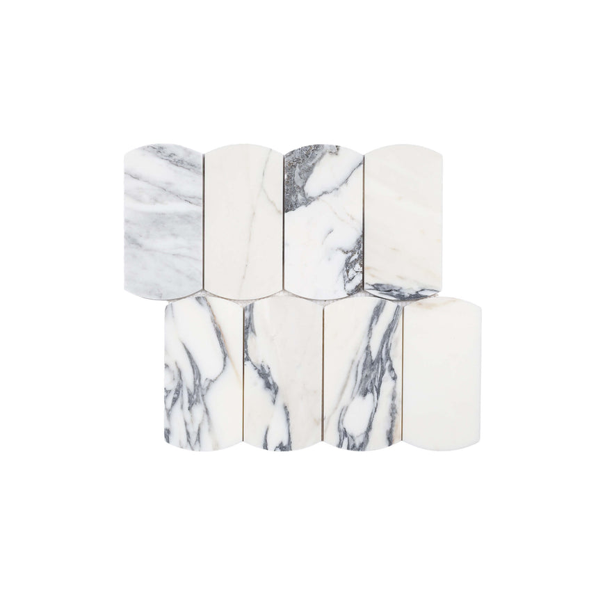 Marble Mosaic Arco 75x145mm Honed Arabescato