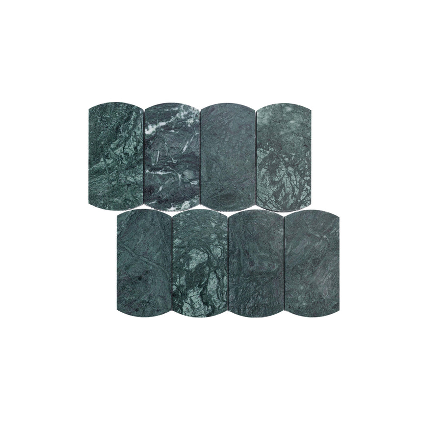 Marble Mosaic Arco 75x145mm Honed Indian Green