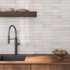 Piccolo 50x150 Gloss Linen Greige Subway Pressed Sample