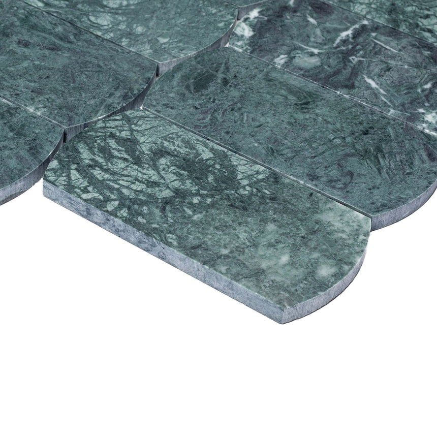 Marble Mosaic Arco 75x145mm Honed Indian Green