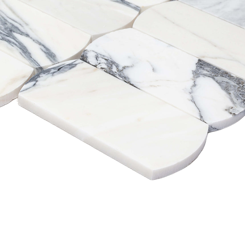 Marble Mosaic Arco 75x145mm Honed Arabescato
