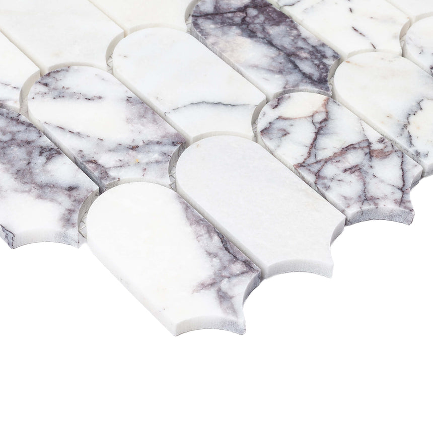 Marble Mosaic Feather 96x48mm Honed New York Stone