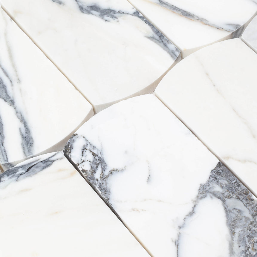 Marble Mosaic Arco 75x145mm Honed Arabescato