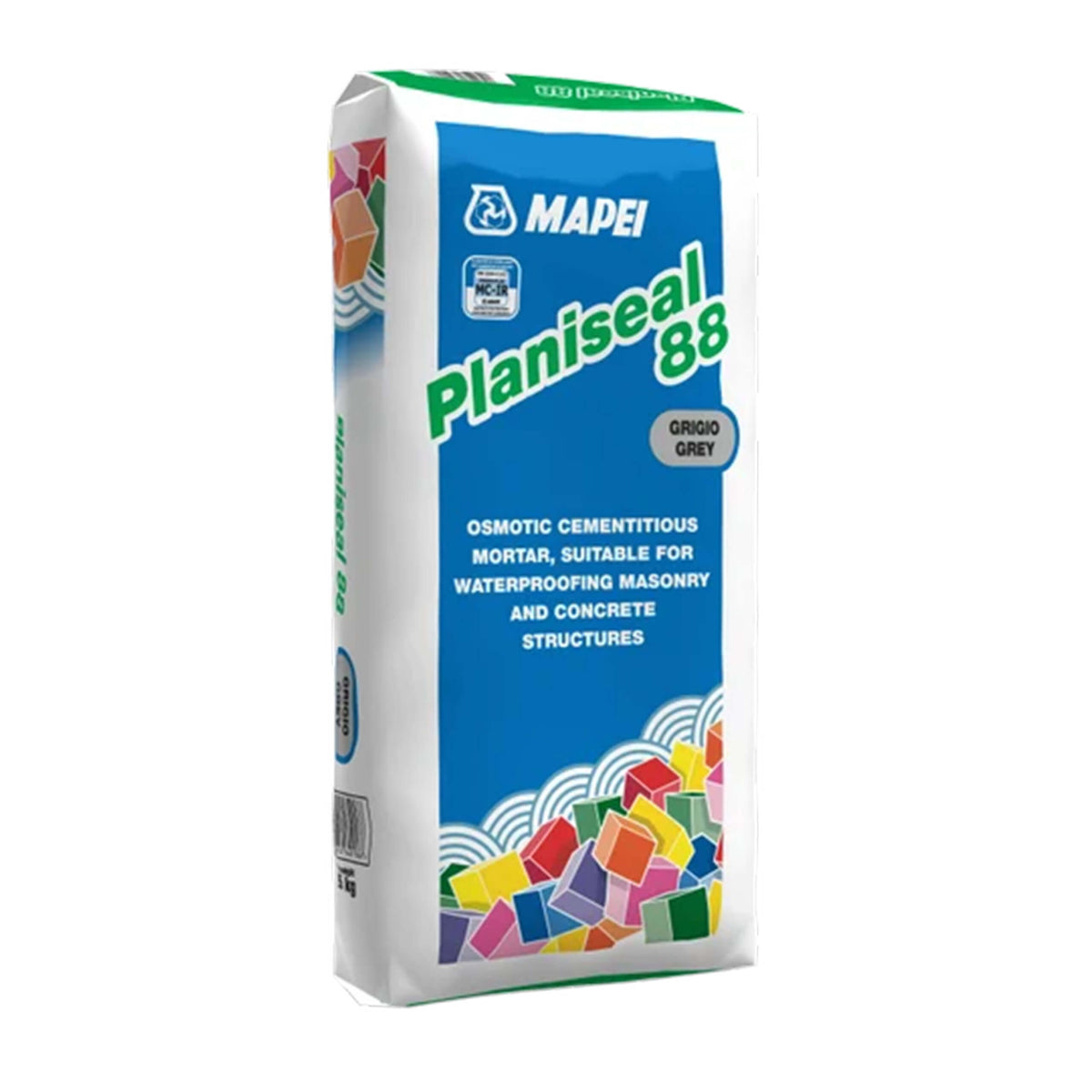 Mapei Planiseal 88 20kg Grey concrete repair mortar 15kg bag by Tilemall