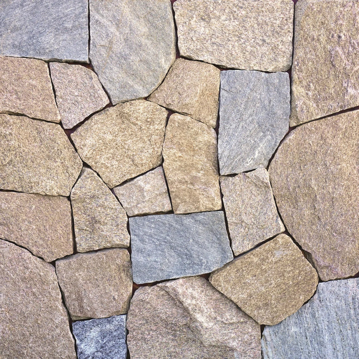 Hukastone organic walling with grey and beige split stone by Tilemall