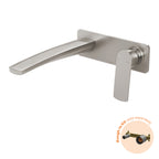 Phoenix Mekko SwitchMix Wall Basin / Bath Mixer Set 200mm Brushed Nickel (Fit-Off Kit Only) - Lead Free