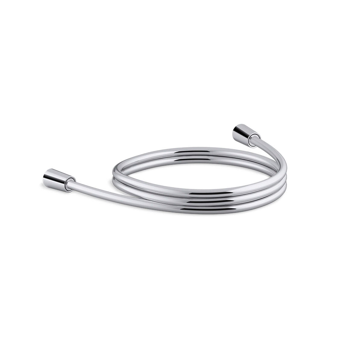 Kohler Shower chrome shower hose by Tilemall with polished finish and metal connectors