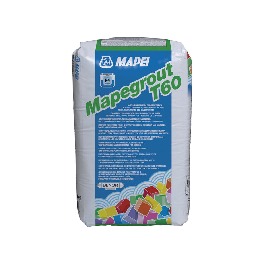 Mapei Mapegrout T60 25kg concrete repair grout 25kg bag by Tilemall