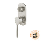 Phoenix Vask SwitchMix Shower / Bath Diverter Mixer Brushed Nickel (Fit-Off Kit Only) - Lead Free