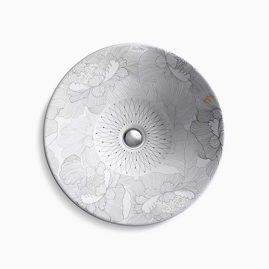 Empress Bouquet Round AboveCounter Basin Bathroom Basin Kohler