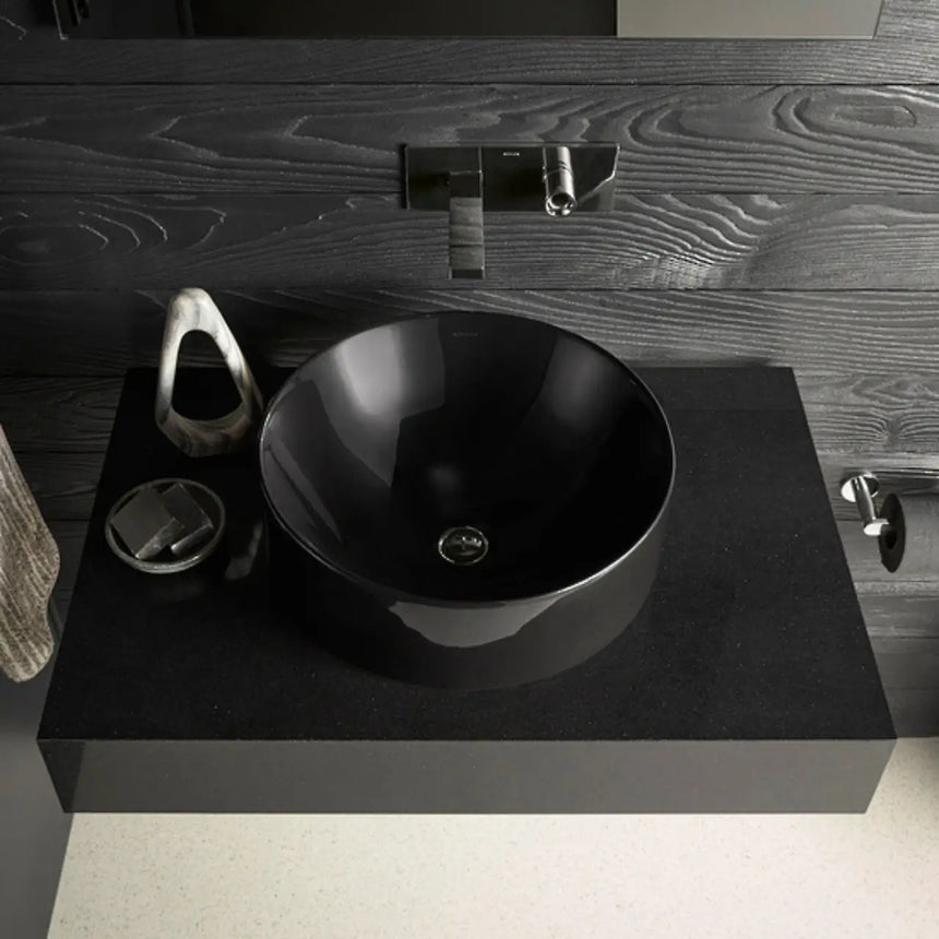 Chalice Basin Black Bathroom Basin Kohler