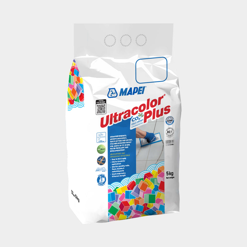Mapei Grout Ultra Color Plus Alu 111 5kg Silver Grey Grout Mapei Default Title