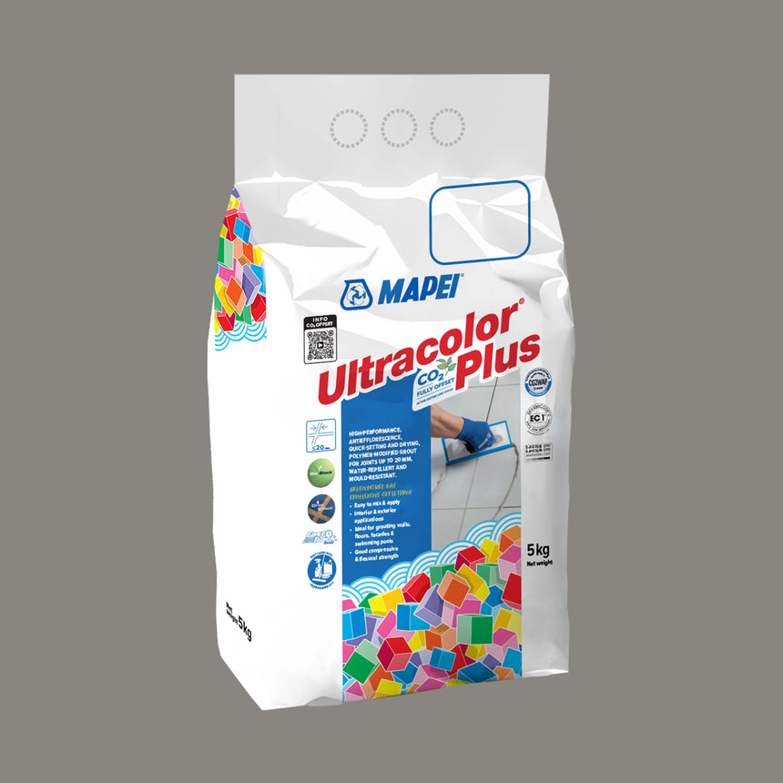 Mapei Grout Ultra Color Plus Alu 113 5kg Cement Grey Grout Mapei Default Title