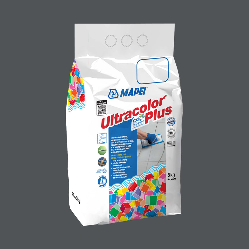 Mapei Grout Ultra Color Plus Alu 114 5kg Anthracite Grout Mapei Default Title