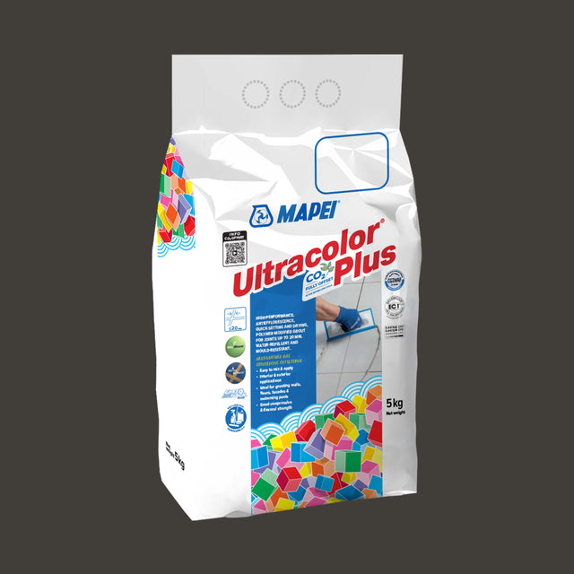 Mapei Grout Ultra Color Plus Alu 120 5kg Black Grout Mapei Default Title