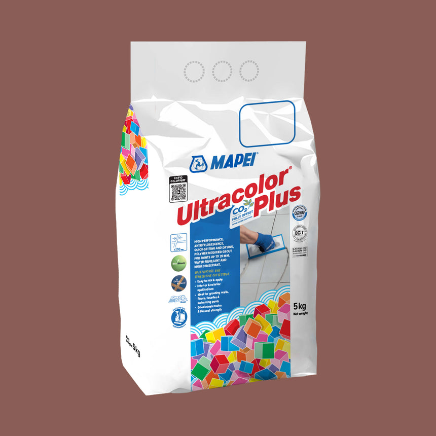 Mapei Grout Ultra Color Plus Alu 143 5kg Terracotta Grout Mapei Default Title