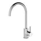 Phoenix Pina Sink Mixer 200mm Gooseneck - 6 Star Chrome - Lead Free