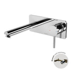 Phoenix Pina Wall Basin / Bath Mixer Set 180mm - 6 Star Chrome (Trim Kit Only) - Lead Free