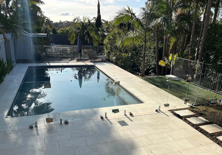 Cresme Limestone natural stone surface and installation by Tilemall