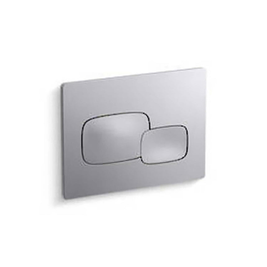 Kohler Pebble Pneumatic chrome pneumatic face plate by Tilemall, angled side view