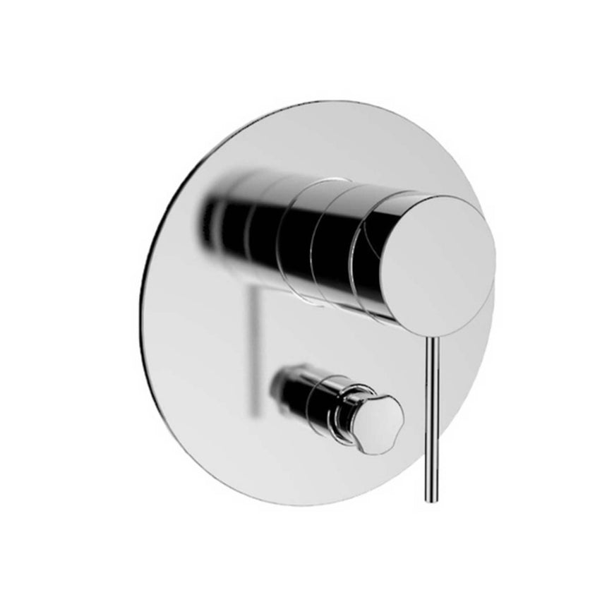 Components Shower/Bath with Diverter Thin Trim Pin Handle Brushed Nickel Tapware Kohler Default Title