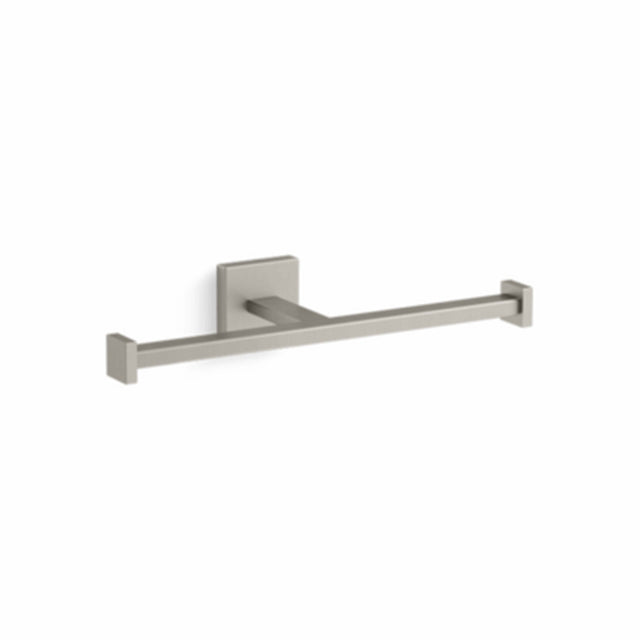 Square Double Toilet Tissue Holder Brushed Nickel Bathroom Accessories Kohler Default Title