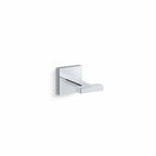 Square Robe Hook Polished Chrome