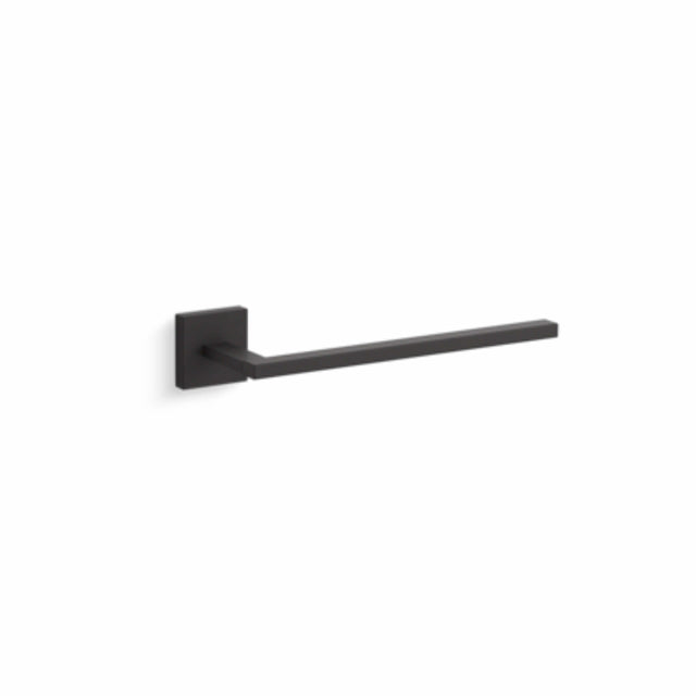 Square Towel Arm Matte Black Bathroom Accessories Kohler Default Title