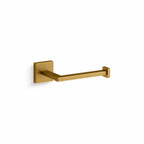 Square Toilet Tissue Holder Brushed Brass