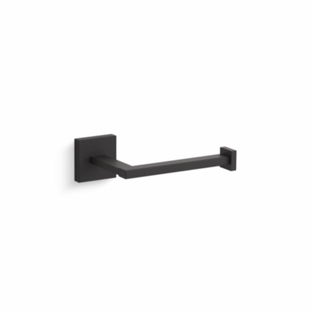 Square Toilet Tissue Holder Matte Black Bathroom Accessories Kohler Default Title
