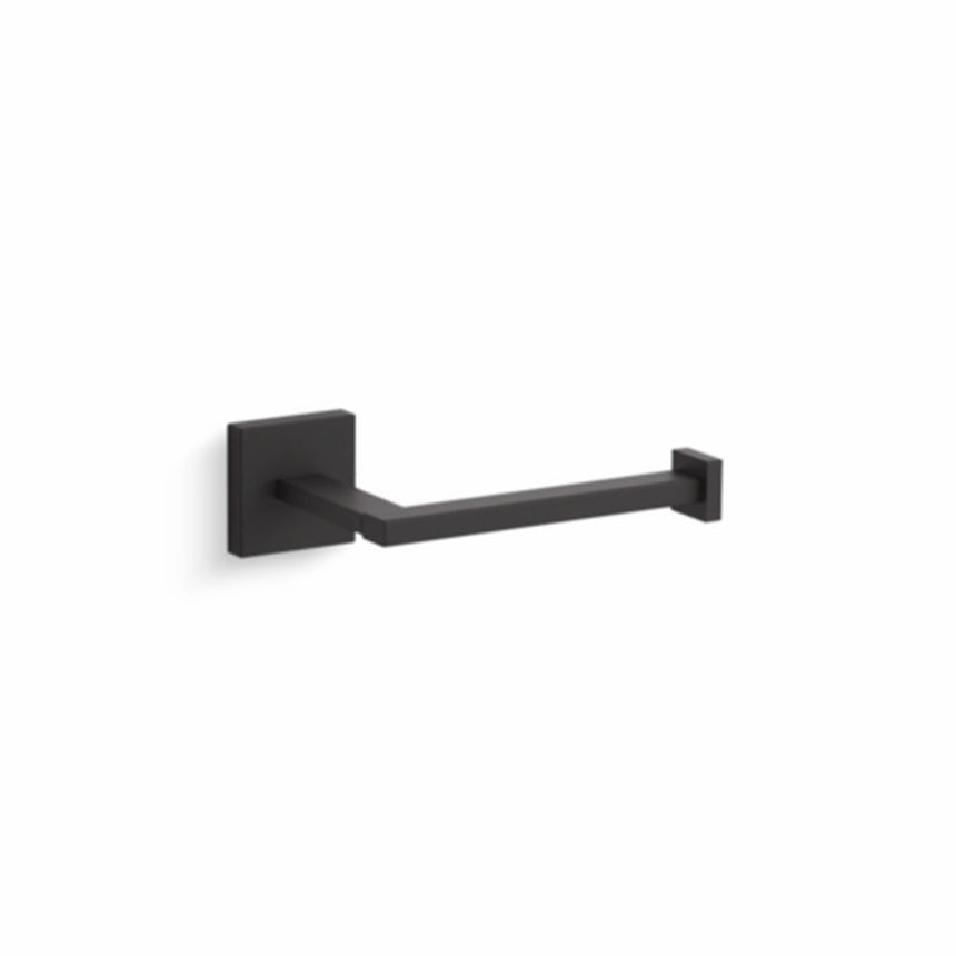 Square Toilet Tissue Holder Matte Black Bathroom Accessories Kohler Default Title