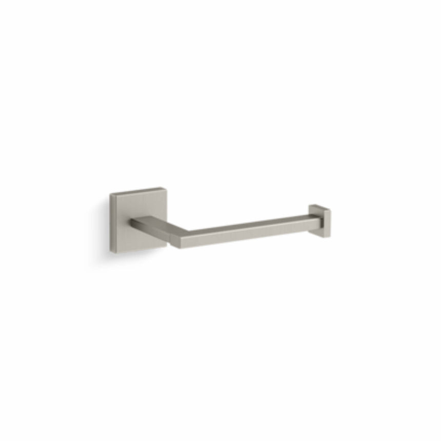 Square Toilet Tissue Holder Brushed Nickel Bathroom Accessories Kohler Default Title