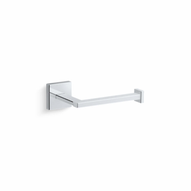 Square Toilet Tissue Holder Polished Chrome Bathroom Accessories Kohler Default Title