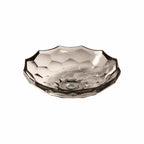 Briolette faceted glass Basin Translucent Doe
