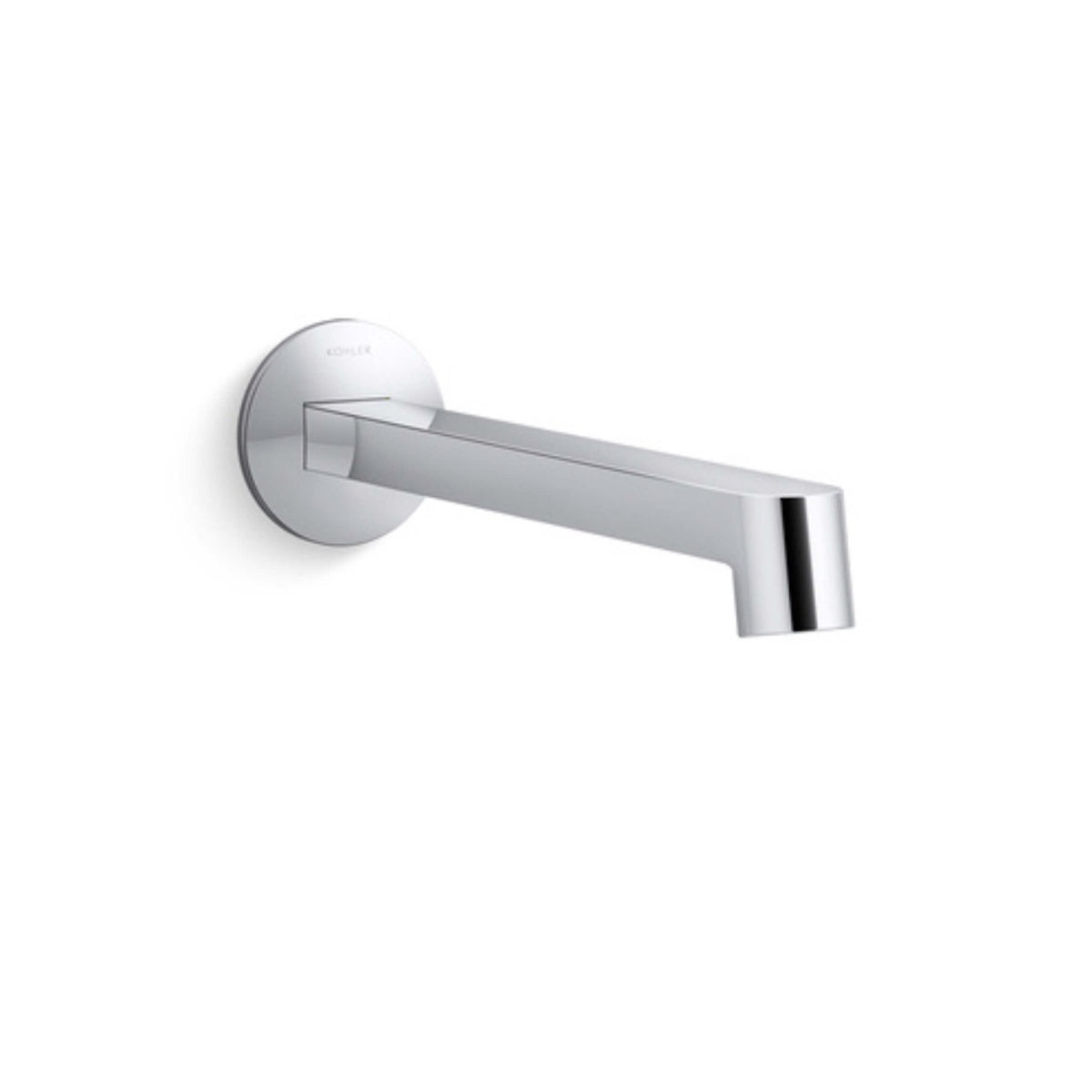 Kohler Compnents KL Components chrome wall-mounted basin spout with round trim plate by Tilemall