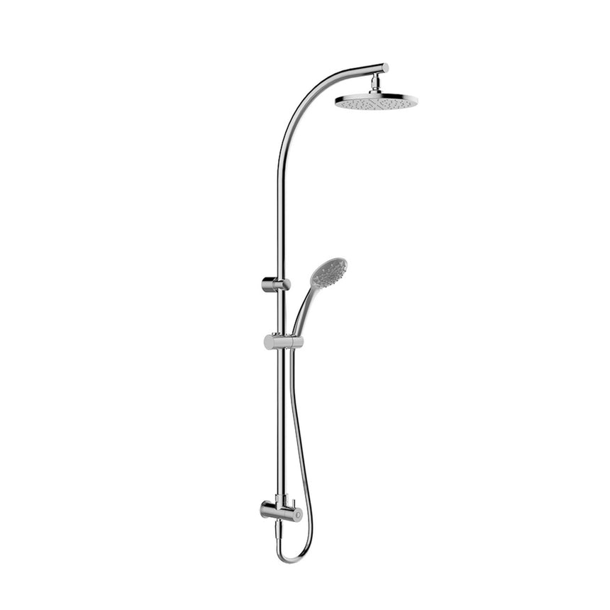 Rain Duet Shower Column with Round Shower Head Chrome Shower Kohler Default Title