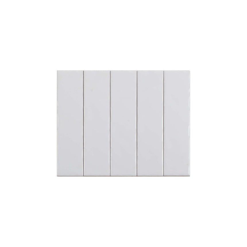 Ceramics Wave Tile 50x200 Gloss White Subway Tilemall