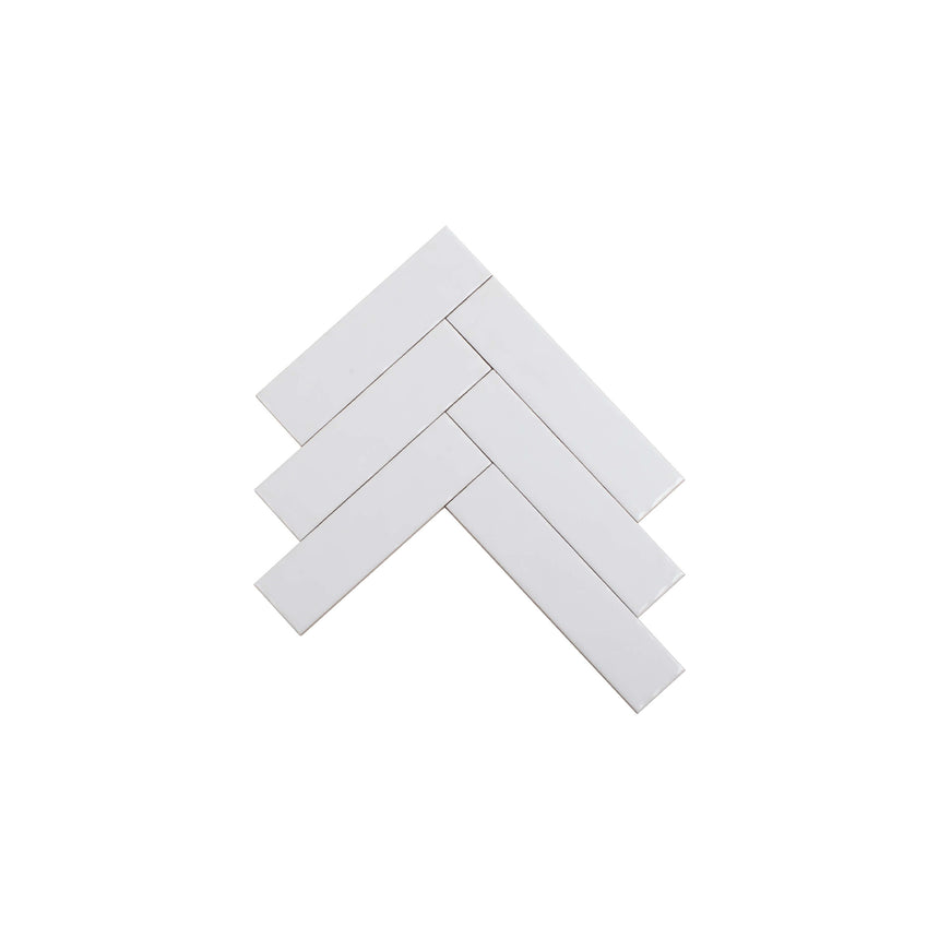 Ceramics Wave Tile 50x200 Gloss White Subway Tilemall