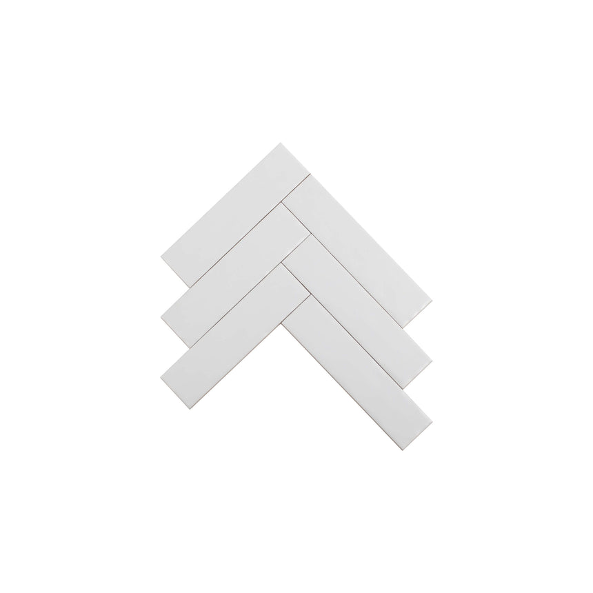 Ceramics Wave Tile 50x200 Matt White Subway Tilemall