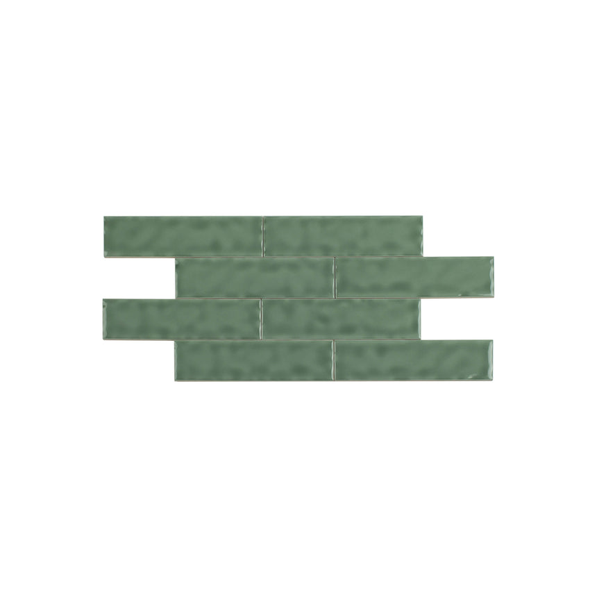 Ceramics Wave Tile 50x200 Gloss Jade Green Subway Tilemall