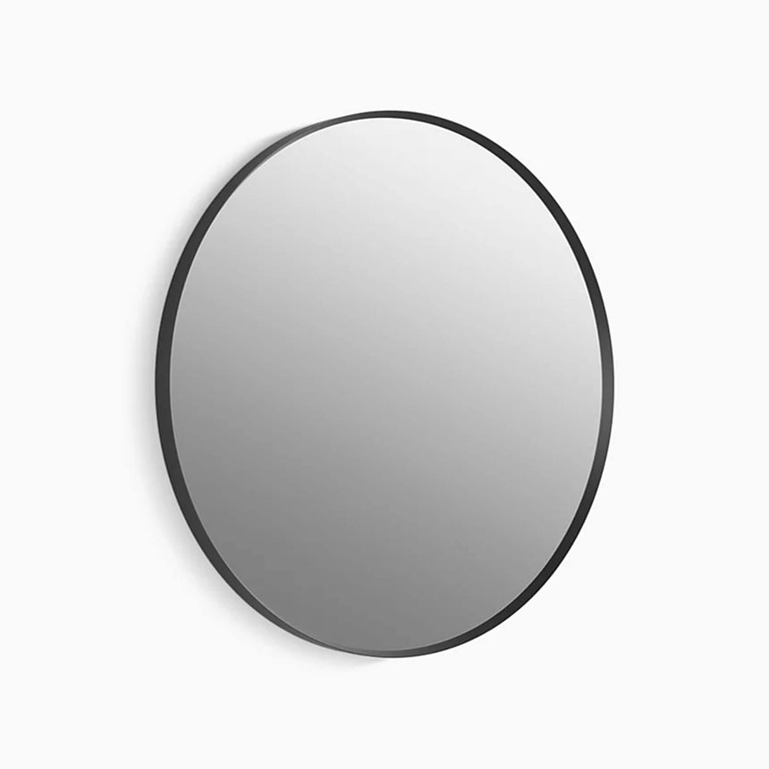 Essential Round Framed Mirror Matte Black Framed Mirror Kohler Default Title