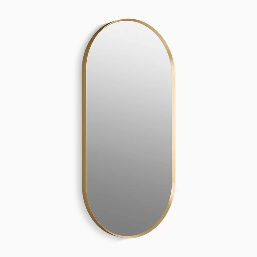 Essential Capsule Framed Mirror Brushed Gold Framed Mirror Kohler Default Title