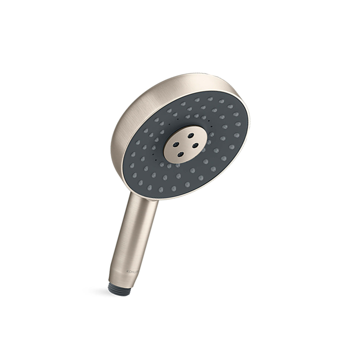 Kohler Statement brushed nickel round handshower by Tilemall with multi-jet spray head