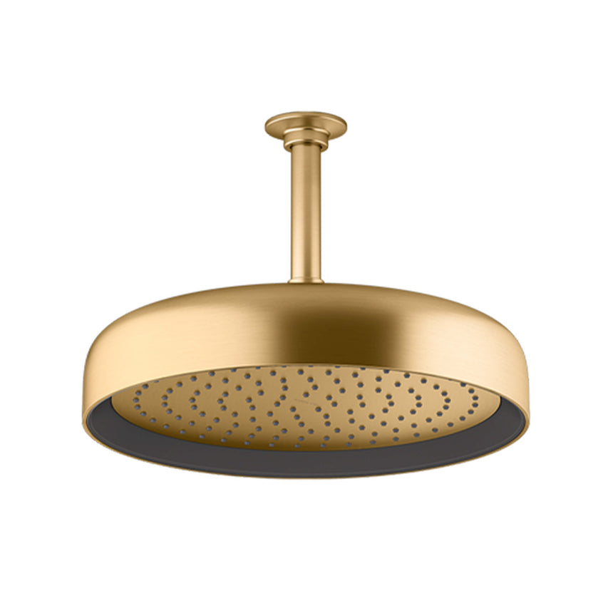 Statement Round Rainhead Brushed Brass Shower Kohler Default Title