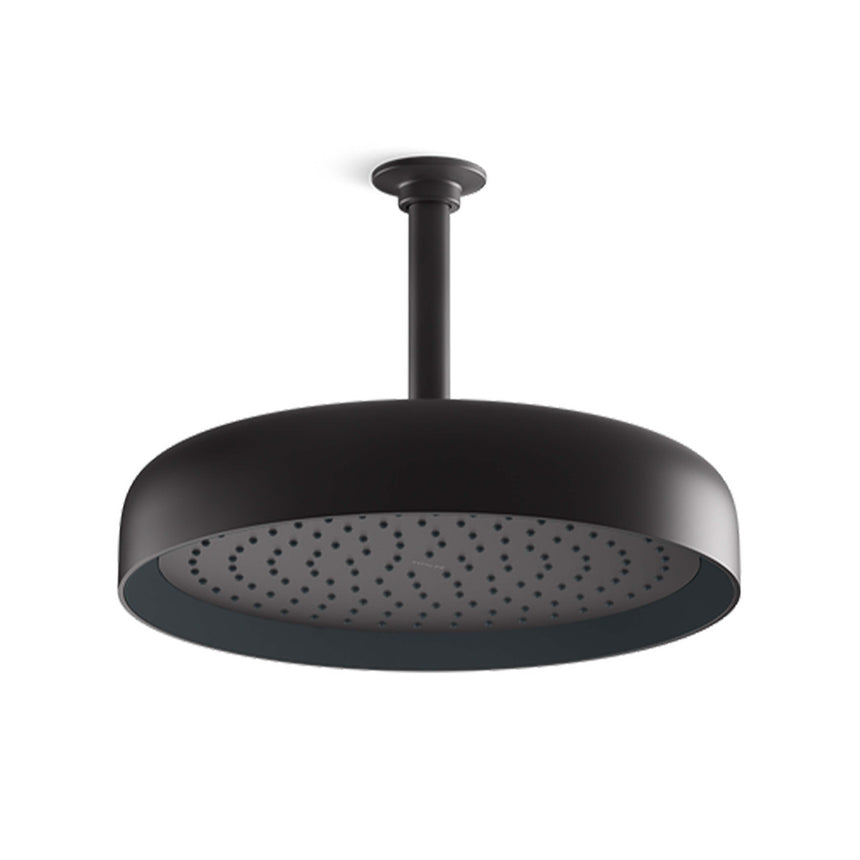 Statement Round Rainhead Matte Black Shower Kohler Default Title