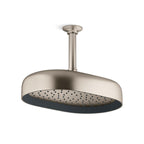 Statement Oblong Rainhead Brushed Nickel