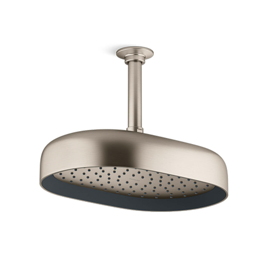 Statement Oblong Rainhead Brushed Nickel Shower Kohler Default Title