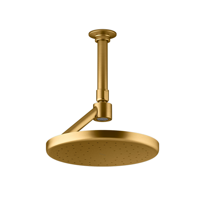Statement Open Rain Iconic Rainhead Brushed Brass Shower Kohler Default Title