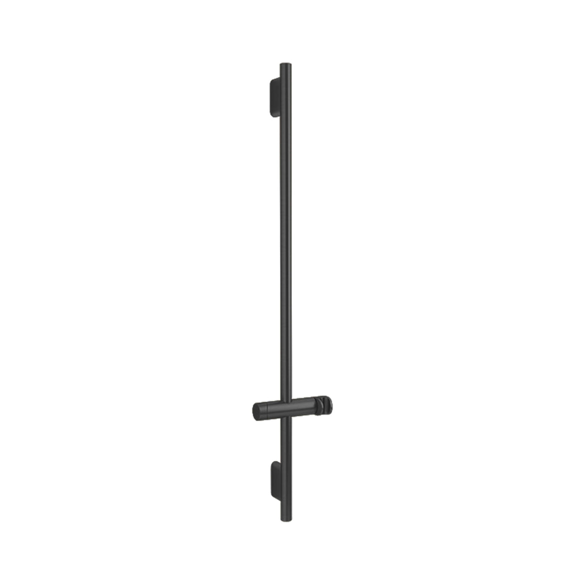 Kohler Statement matte black shower rail kit 1000mm with adjustable slider and wall brackets by Tilemall