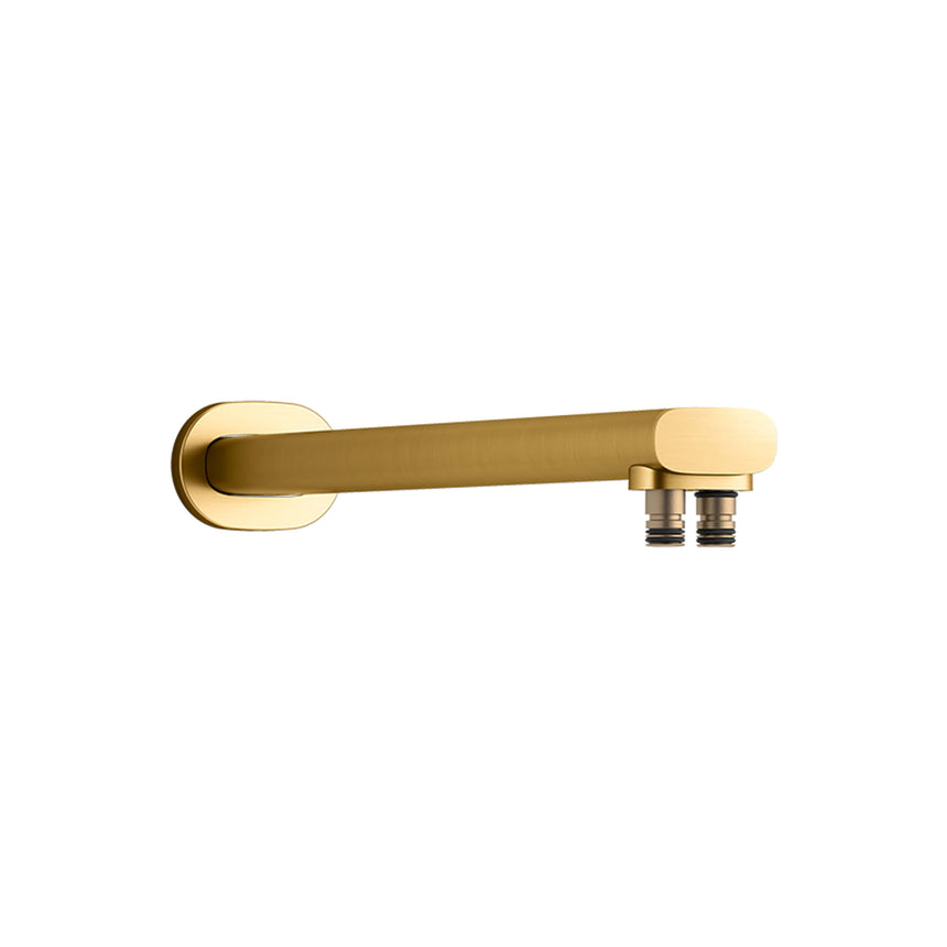 Statement Dual Function Wall Mount Rainhead Arm 355mm Brushed Brass Shower Kohler Default Title
